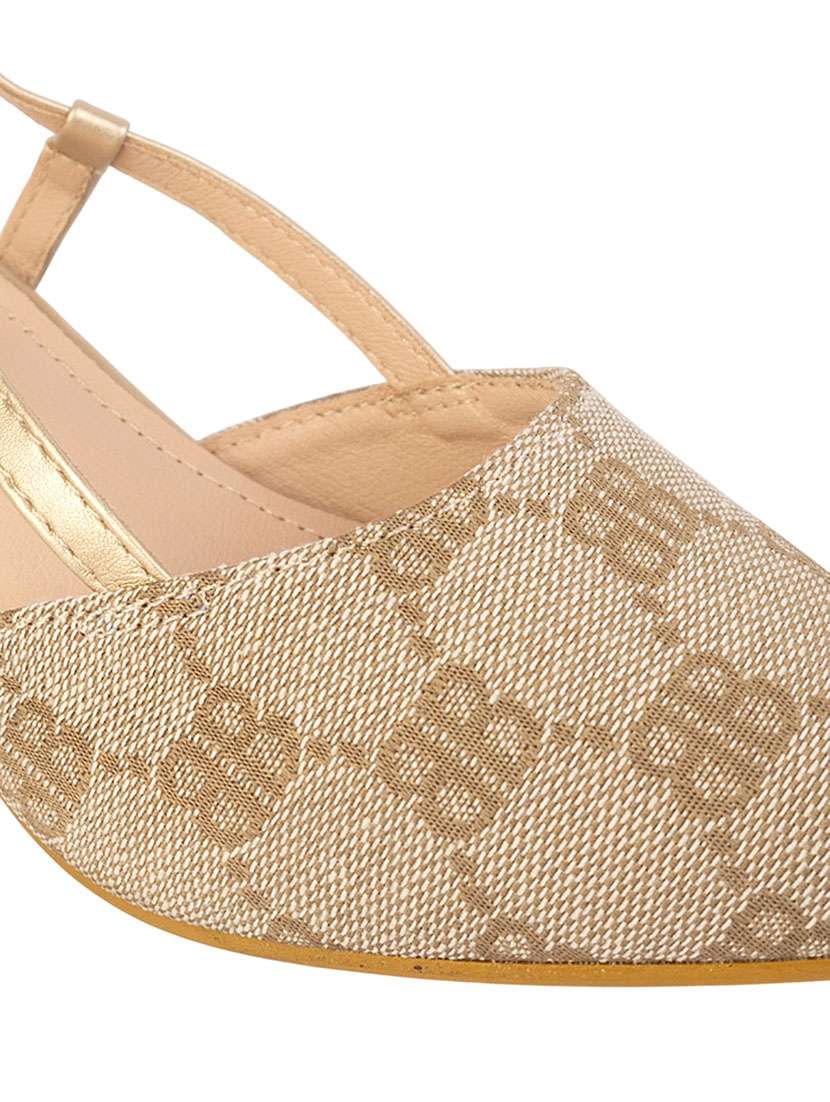 girls printed back strap heel - 22255201 -  Standard Image - 6