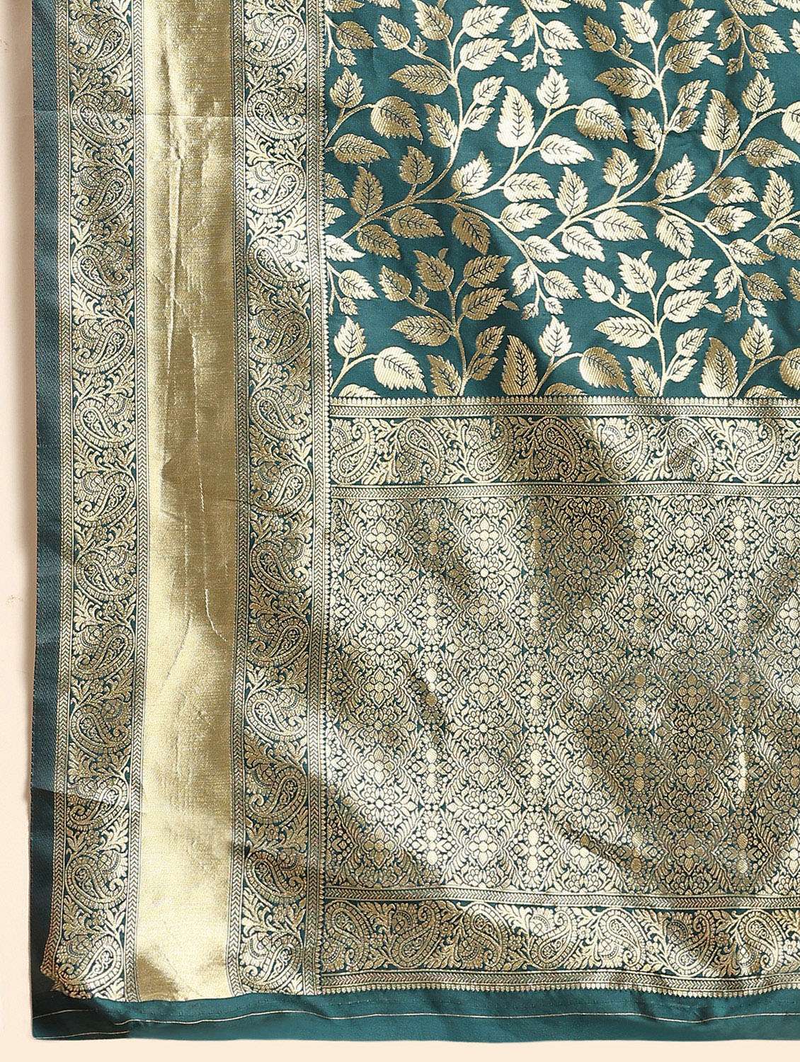 women self design banarasi saree with blouse - 22255534 -  Standard Image - 4