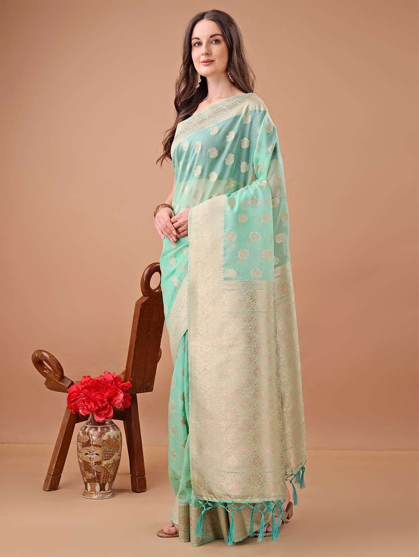 women self design bordered saree with blouse - 22255541 -  Standard Image - 1