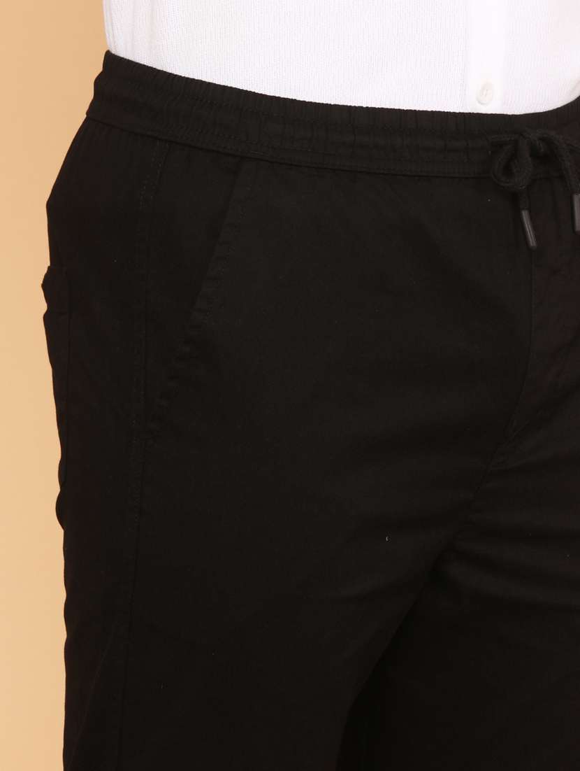 Men Solid Mid Rise Chinos Casual Trouser - 22255695 -  Standard Image - 1