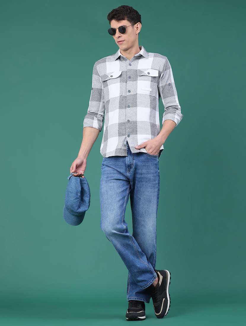 grey cotton shacket - 22256252 -  Standard Image - 4