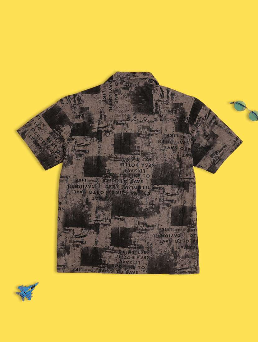boys printed short sleeve casual shirt - 22256899 -  Standard Image - 1