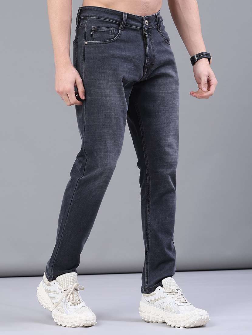 men washed mid rise full length jeans - 22257748 -  Standard Image - 1