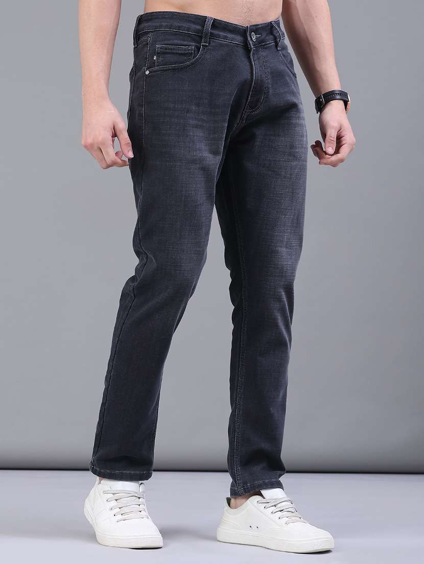 men washed mid rise full length jeans - 22257749 -  Standard Image - 1