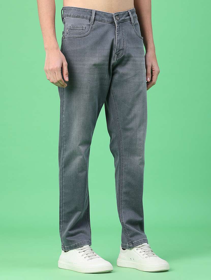 men washed mid rise full length relaxed fit jeans - 22257751 -  Standard Image - 1