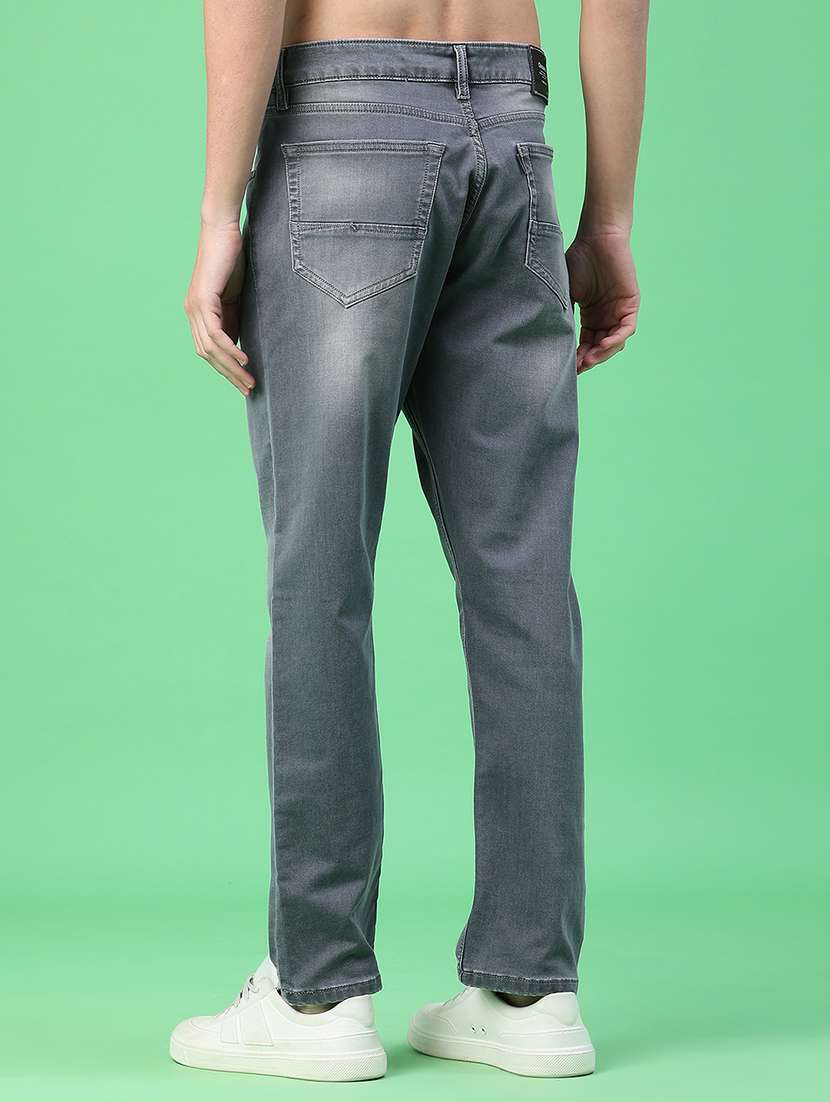 men washed mid rise full length relaxed fit jeans - 22257751 -  Standard Image - 4