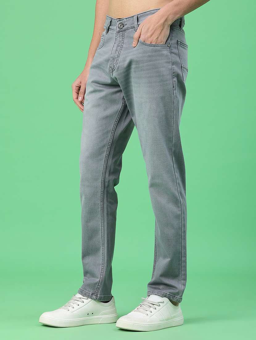 men washed mid rise full length relaxed fit jeans - 22257752 -  Standard Image - 1