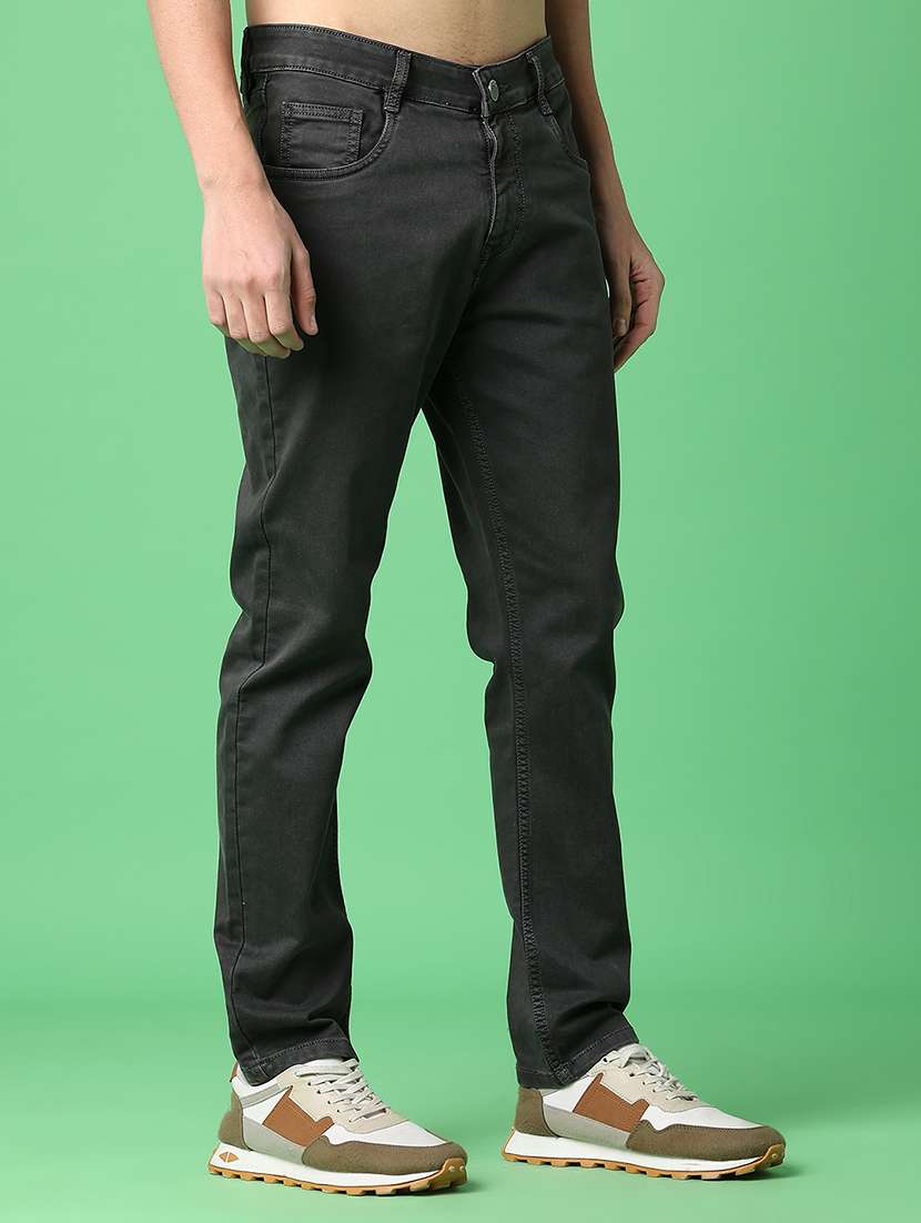 men plain mid rise full length relaxed fit jeans - 22257755 -  Standard Image - 1