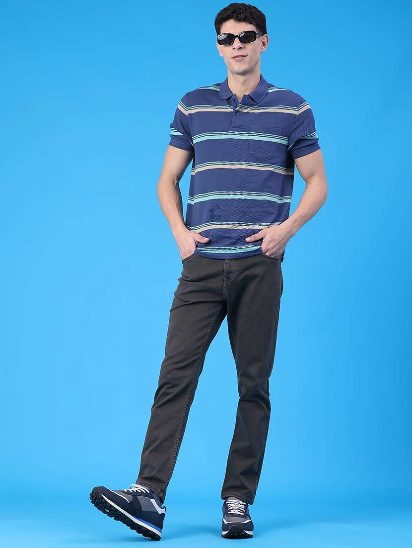 men plain mid rise full length jeans - 22257759 -  Standard Image - 4