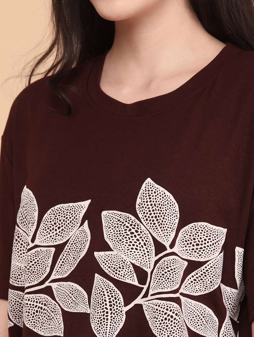 women printed short sleeve top - 22257791 -  Standard Image - 1