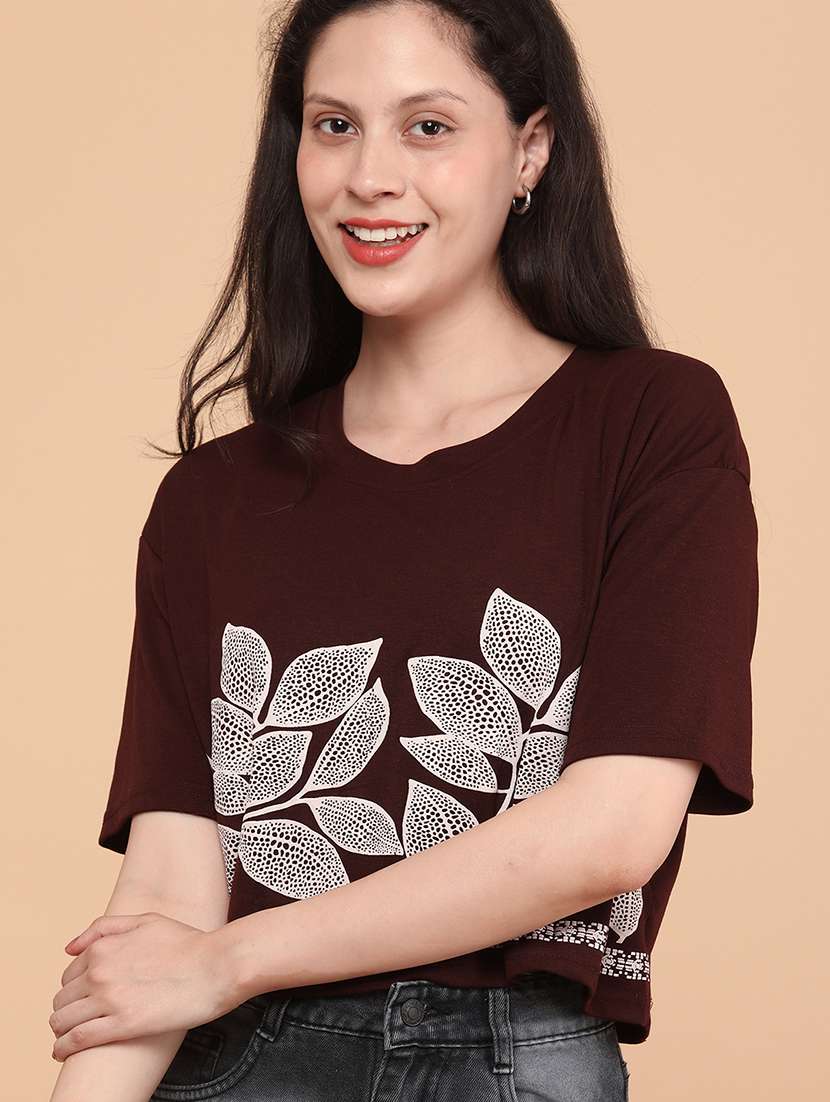 women printed short sleeve top - 22257791 -  Standard Image - 4