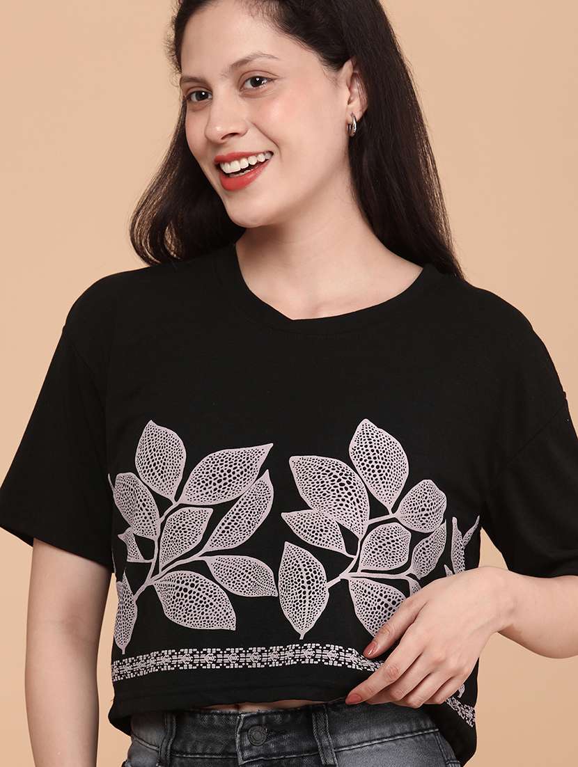 women printed short sleeve top - 22257793 -  Standard Image - 4