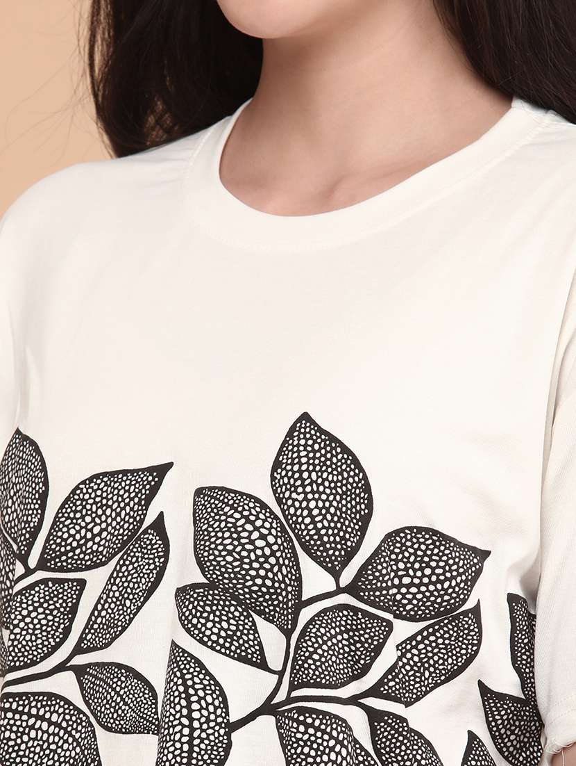 women printed short sleeve top - 22257794 -  Standard Image - 1