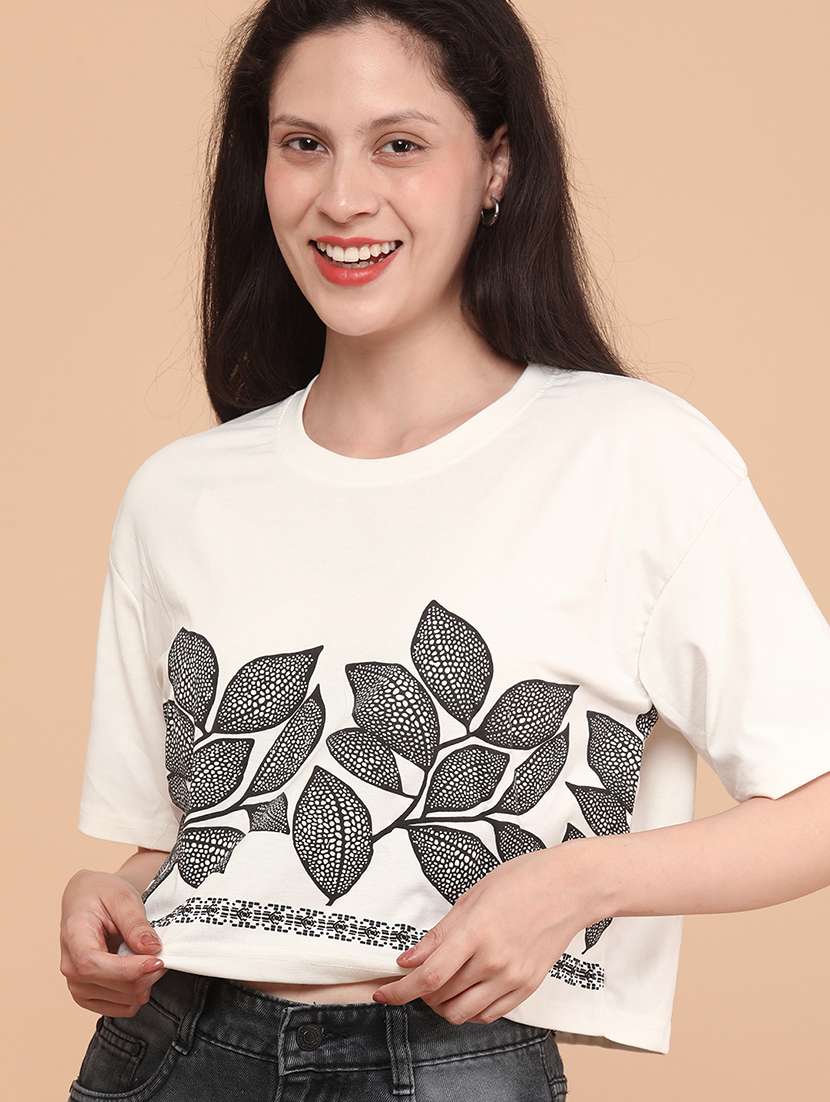 women printed short sleeve top - 22257794 -  Standard Image - 4