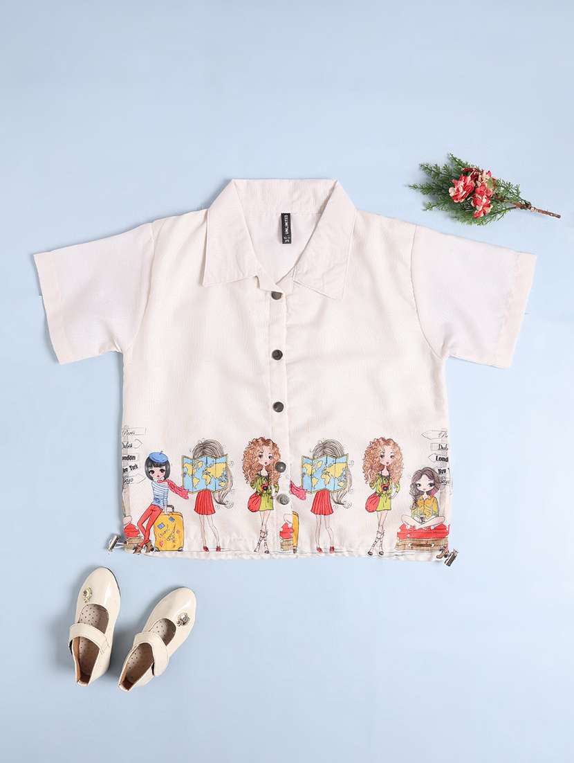 off white cotton shirts top - 22257928 -  Standard Image - 1