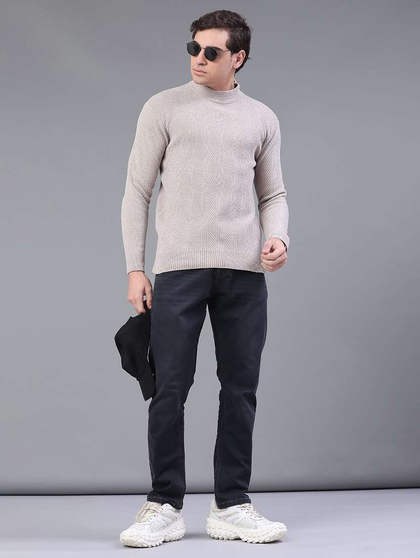 men plain mid rise full length jeans - 22258482 -  Standard Image - 4