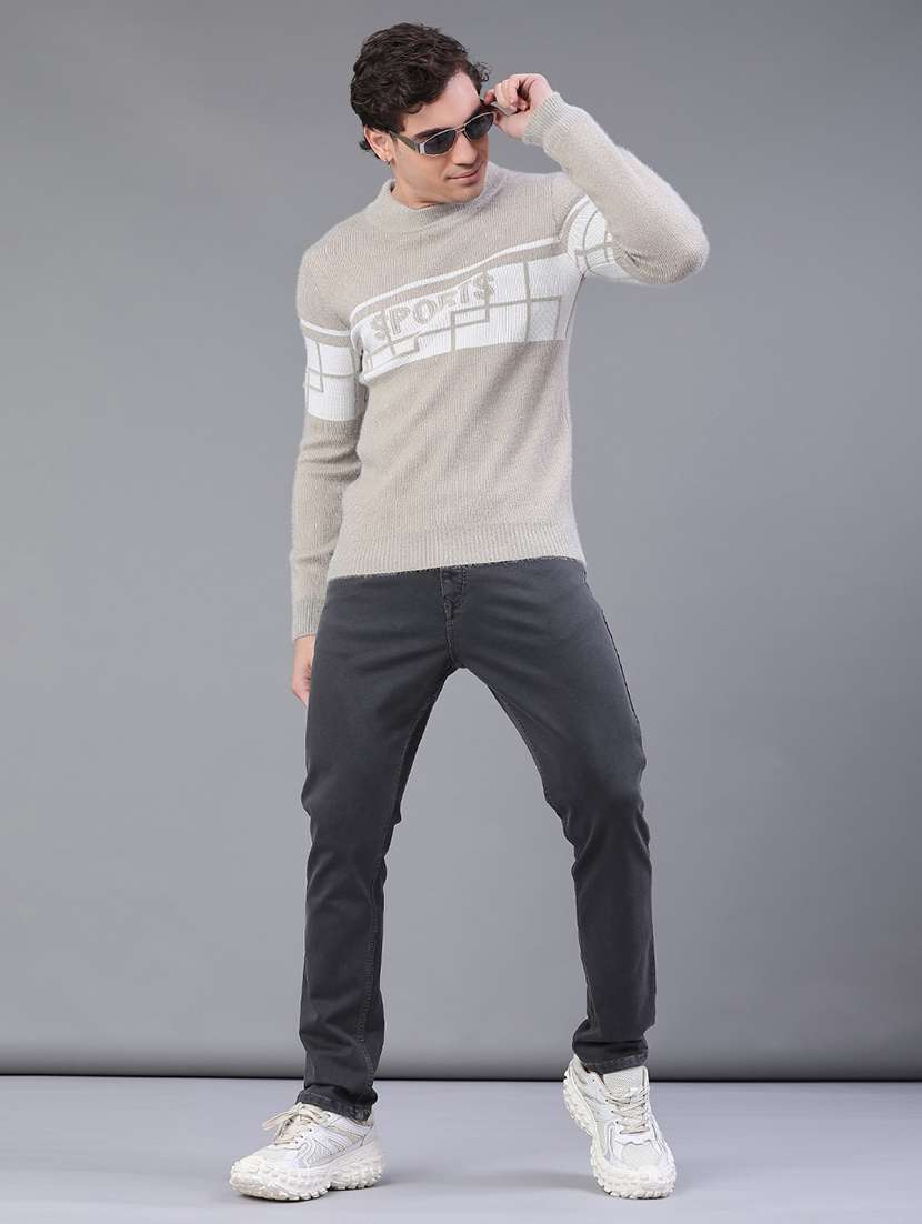 men plain mid rise full length jeans - 22258484 -  Standard Image - 4