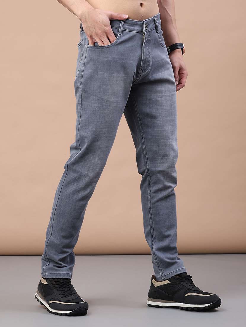 men washed mid rise full length jeans - 22258498 -  Standard Image - 1