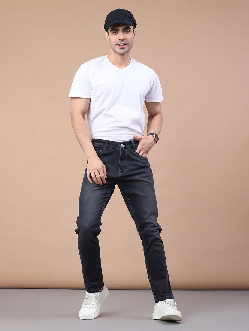 men washed mid rise full length jeans - 22258504 -  Standard Image - 4