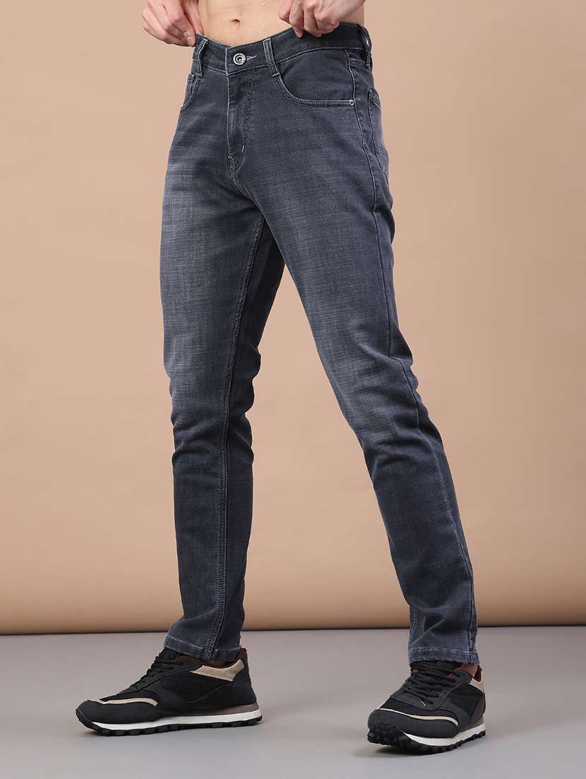 men washed mid rise full length jeans - 22258509 -  Standard Image - 1