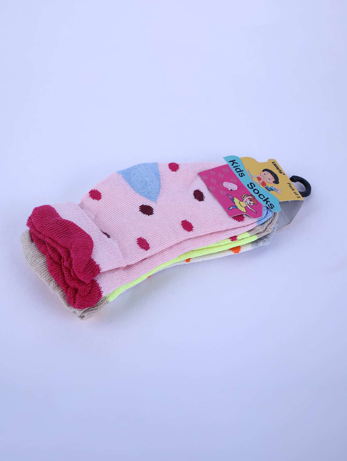kids pack of 3 printed socks - 22258673 -  Standard Image - 1