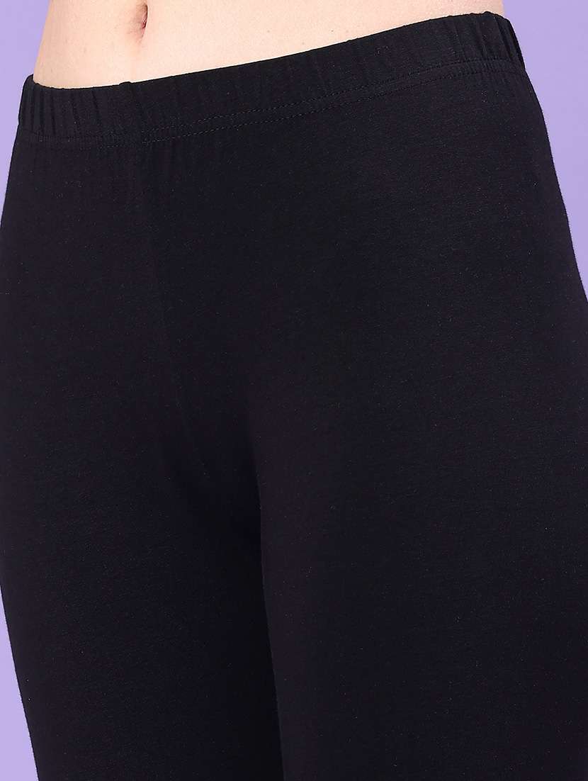 women solid mid rise legging - 22258767 -  Standard Image - 1