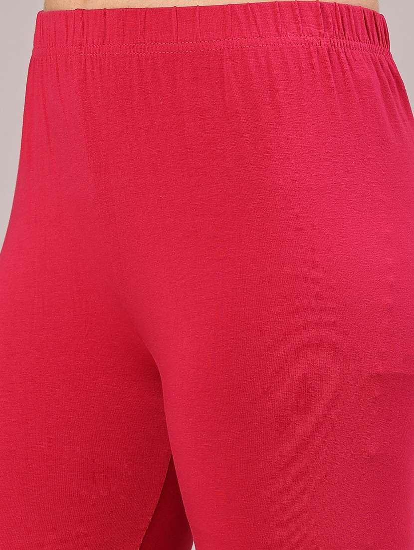 Women Solid Mid Rise Legging - 22258769 -  Standard Image - 1