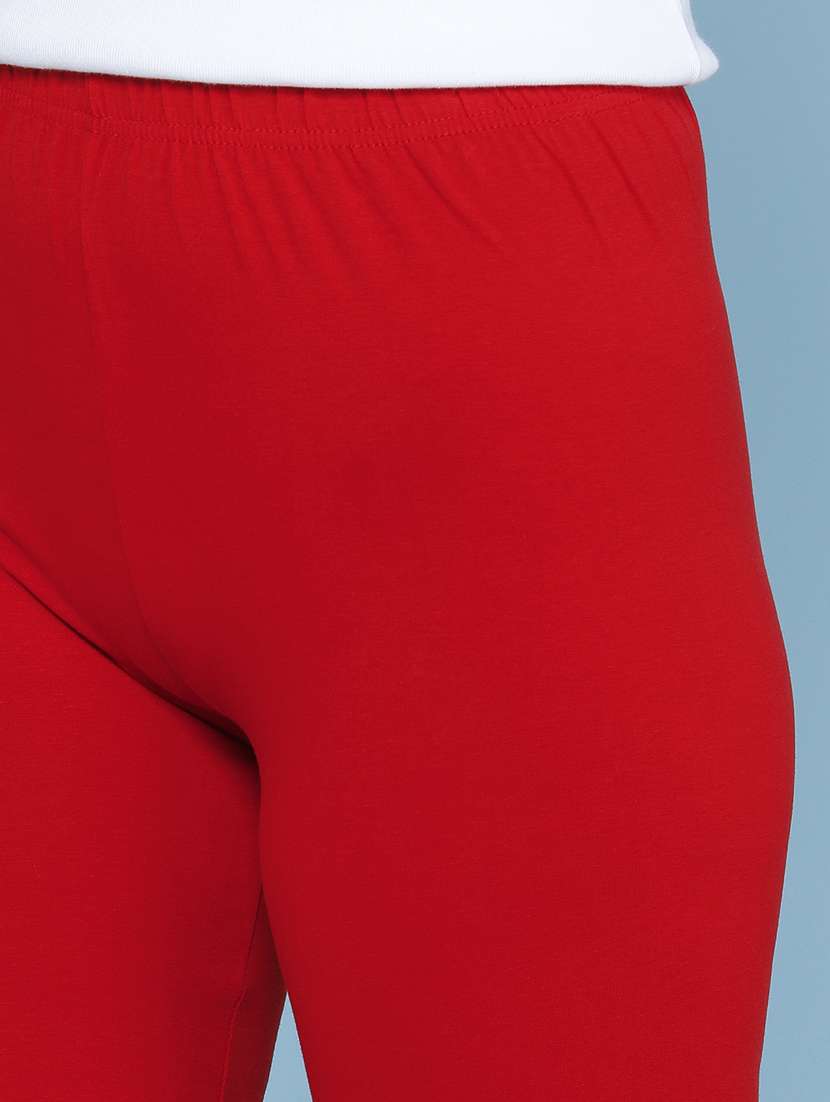 women solid mid rise leggings - 22258771 -  Standard Image - 1