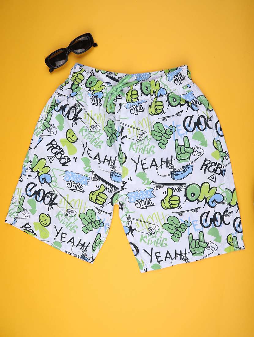 boys printed mid rise shorts  - 22258776 -  Standard Image - 1