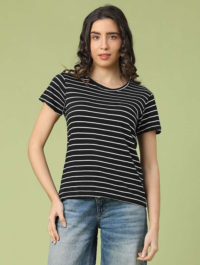 women striped short sleeve t-shirt - 22258786 -  Standard Image - 1