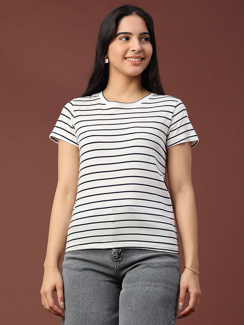 women striped short sleeve t-shirt - 22258788 -  Standard Image - 1
