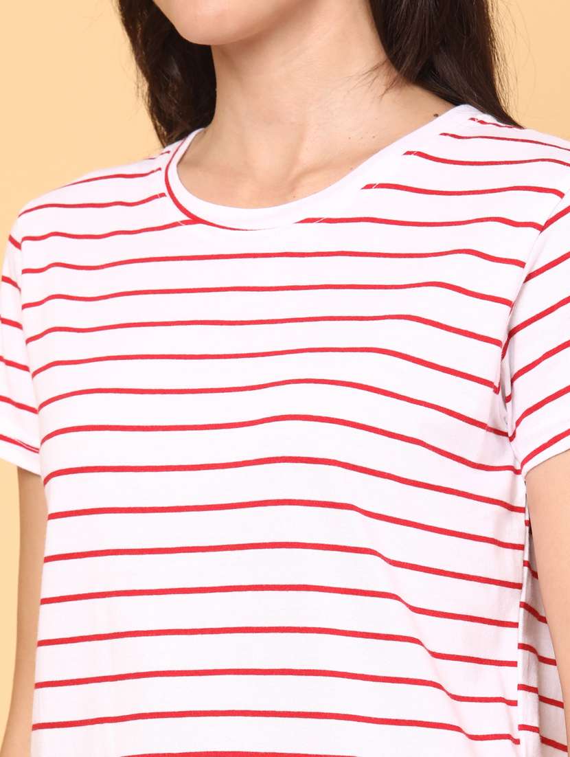 women striped short sleeve t-shirt - 22258789 -  Standard Image - 1