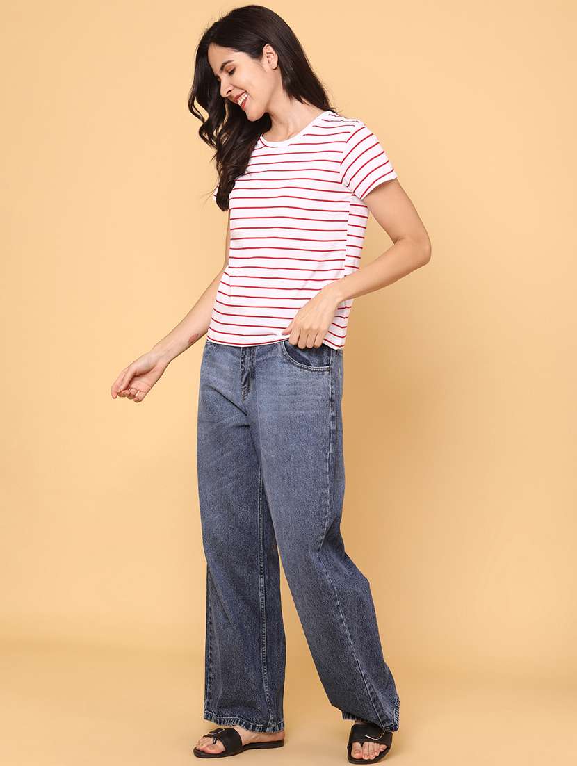 women striped short sleeve t-shirt - 22258789 -  Standard Image - 4