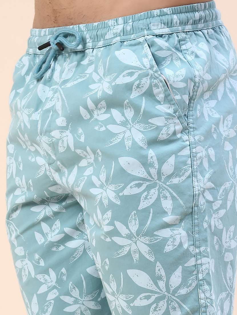 men printed mid rise regular fit shorts - 22259030 -  Standard Image - 1
