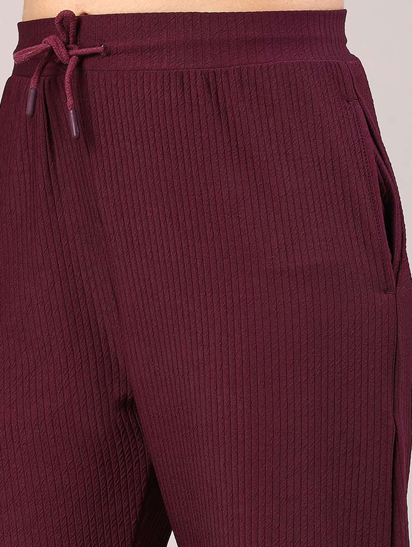 women solid top and trouser co-ord set - 22259179 -  Standard Image - 4