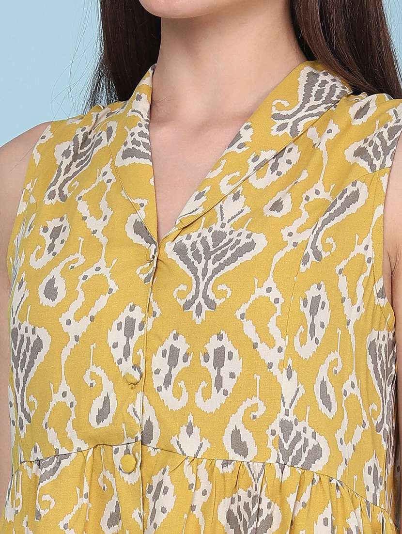 Women Printed Sleeveless A-line Dress - 22259243 -  Standard Image - 1