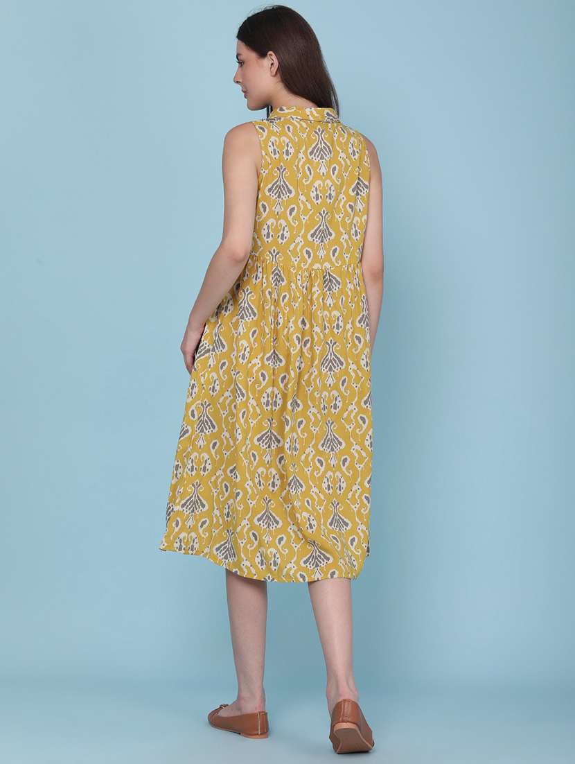Women Printed Sleeveless A-line Dress - 22259243 -  Standard Image - 4