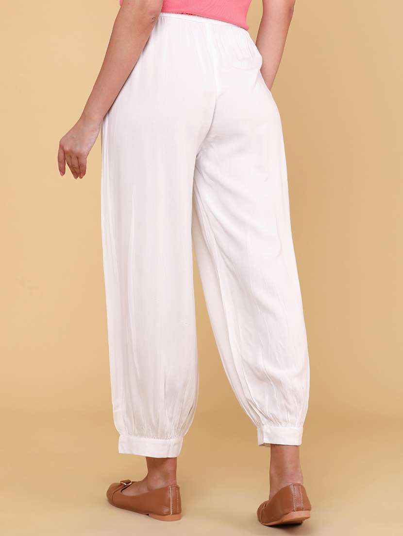 Women Solid Mid Rise Salwar - 22259302 -  Standard Image - 4