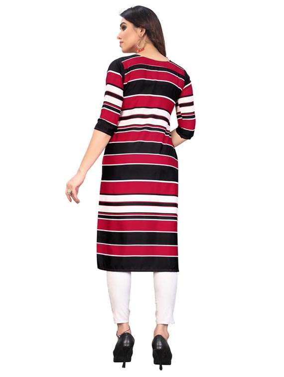 women pack of 2 striped straight kurta - 22259373 -  Standard Image - 1