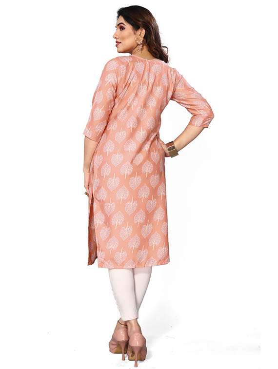 women pack of 2 printed three quarter sleeve straight kurta - 22259442 -  Standard Image - 1