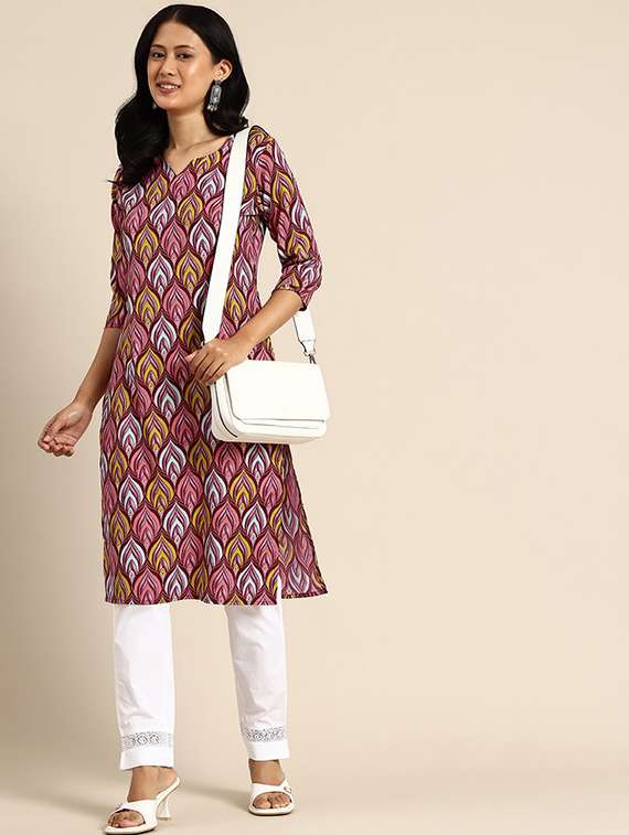 women pack of 2 printed straight kurta - 22259607 -  Standard Image - 1