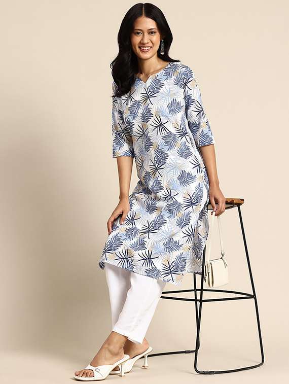 women pack of 2 printed straight kurta - 22259710 -  Standard Image - 1