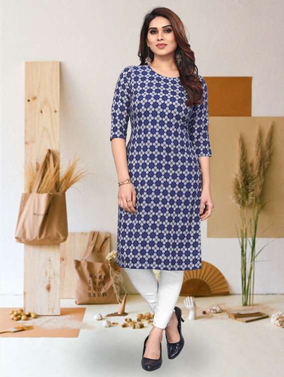 women pack of 4 printed straight kurta - 22259853 -  Standard Image - 4