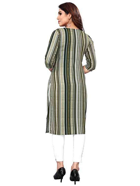 women pack of 2 printed three quarter sleeve straight kurta - 22259898 -  Standard Image - 1