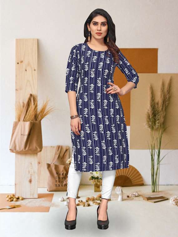 women pack of 4 printed straight kurta - 22259913 -  Standard Image - 4
