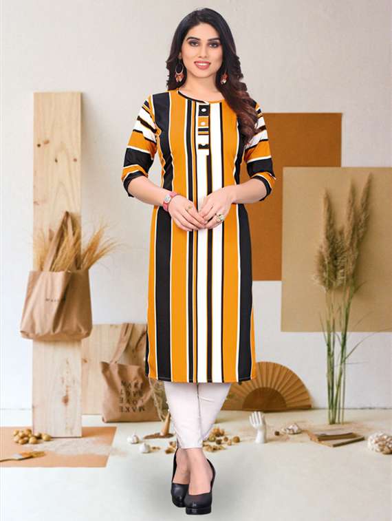 women pack of 4 printed straight kurta - 22259914 -  Standard Image - 4
