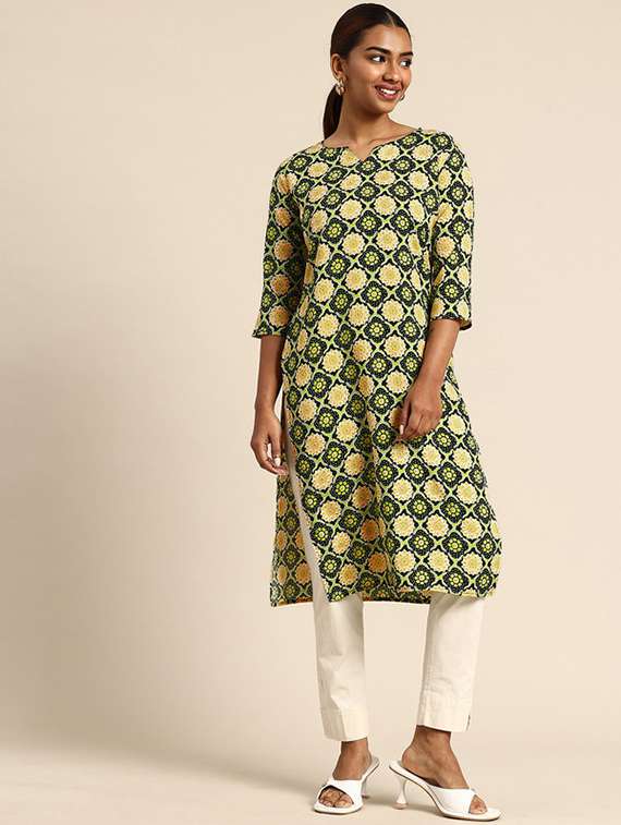 women pack of 4 printed straight kurta - 22259929 -  Standard Image - 1