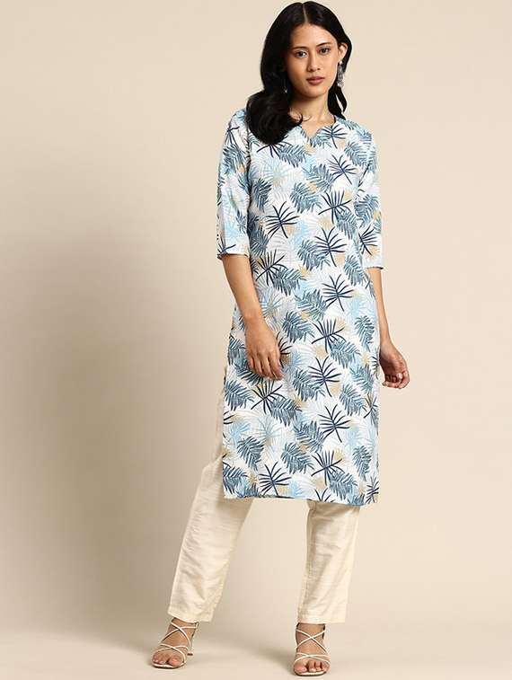 women pack of 4 printed straight kurta - 22259993 -  Standard Image - 1