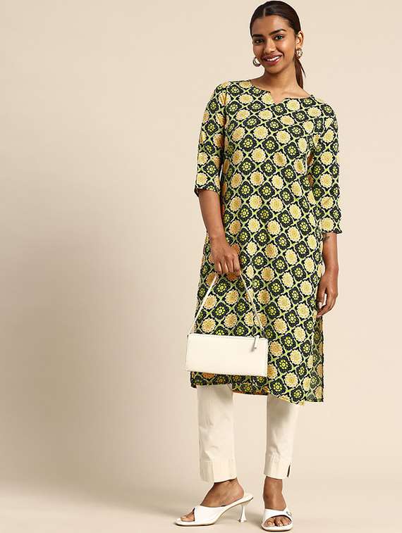 women pack of 2 printed straight kurta - 22260034 -  Standard Image - 1
