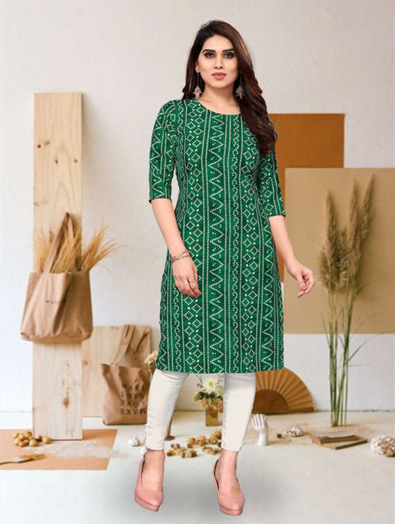 women pack of 4 printed straight kurta - 22260042 -  Standard Image - 4